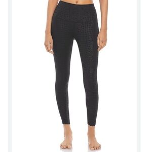 Beyond Yoga Croc Print Leggings in Black